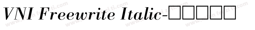 VNI Freewrite Italic字体转换